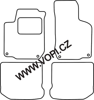 Autokoberce Volkswagen Golf IV - 08/2001 Carfit (4930)